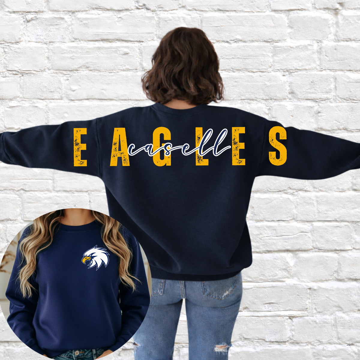 Eagles (Cassell) Big Back Crewneck