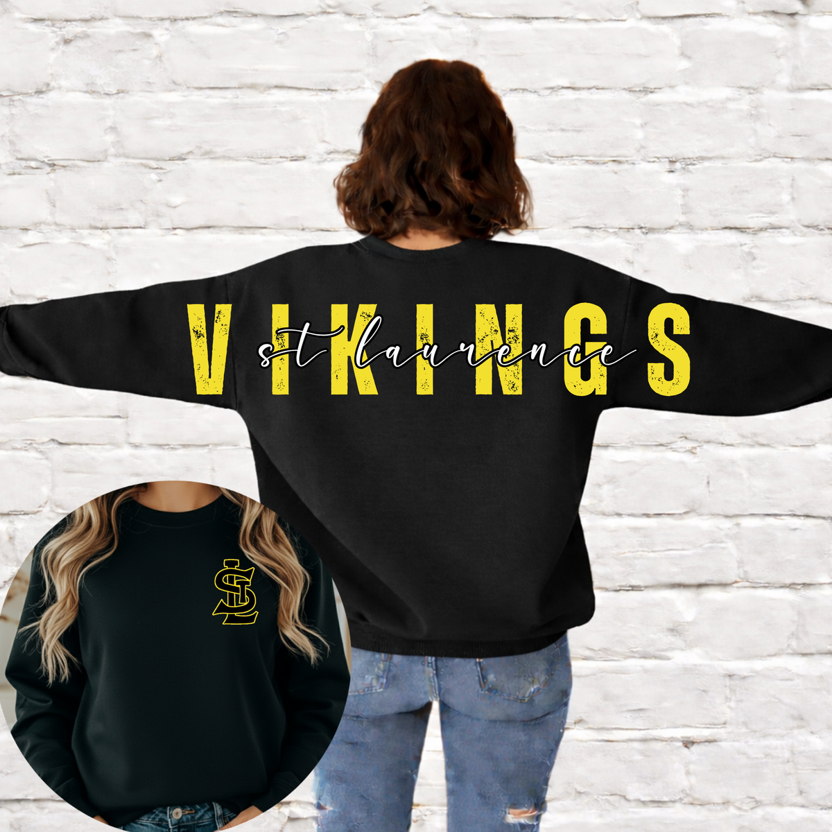 Vikings (St Laurence) Big Back Crewneck