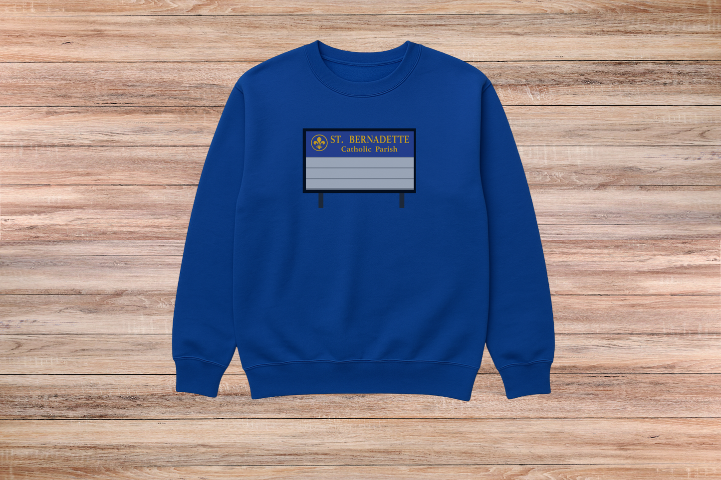St Bernadette Sign (Crewneck)