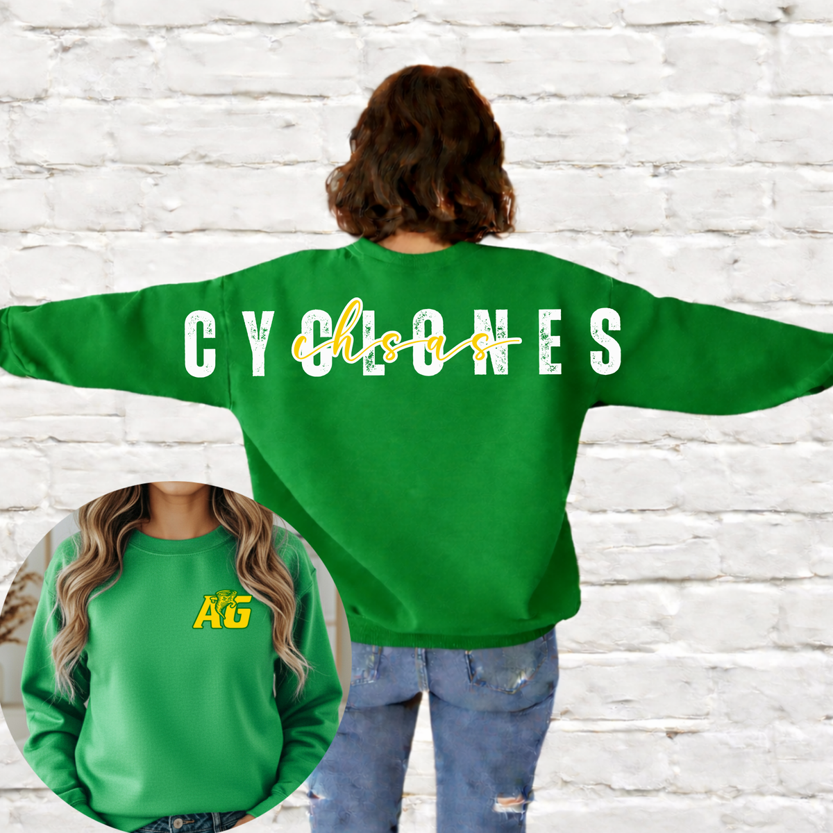 Cyclones (Ag School) Big Back Crewneck