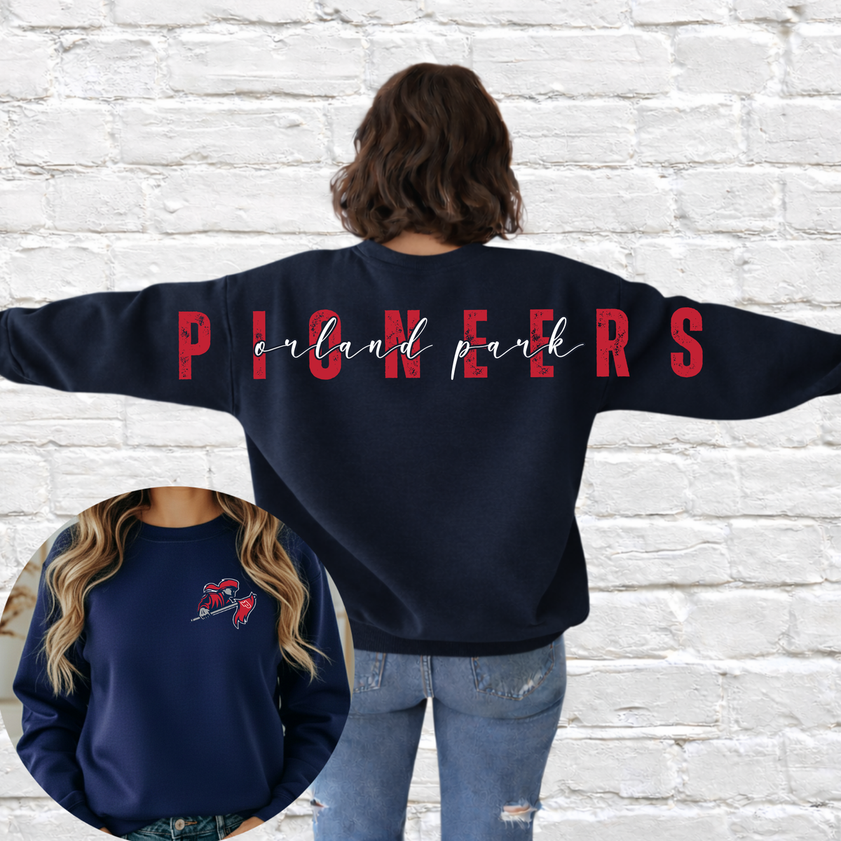 Pioneers (Orland Park) Big Back Crewneck
