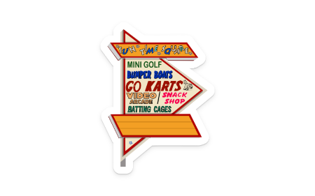 Fun Time Square Sticker