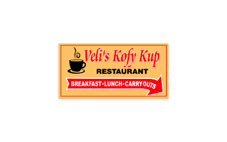 Veli's Kofy Kup Sticker