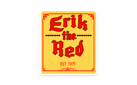Erik The Red Sticker