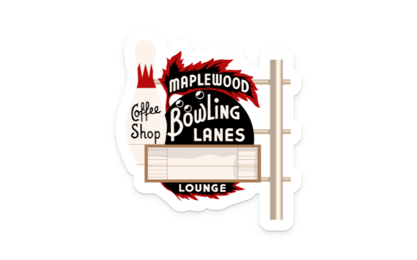 Maplewood Lanes Sticker