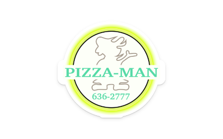 PizzaMan Sticker