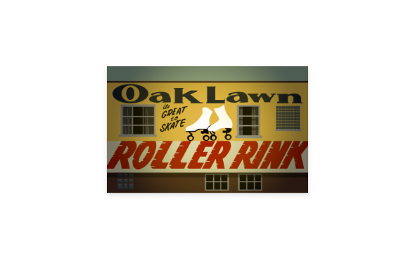 Oak Lawn Roller Rink Sticker