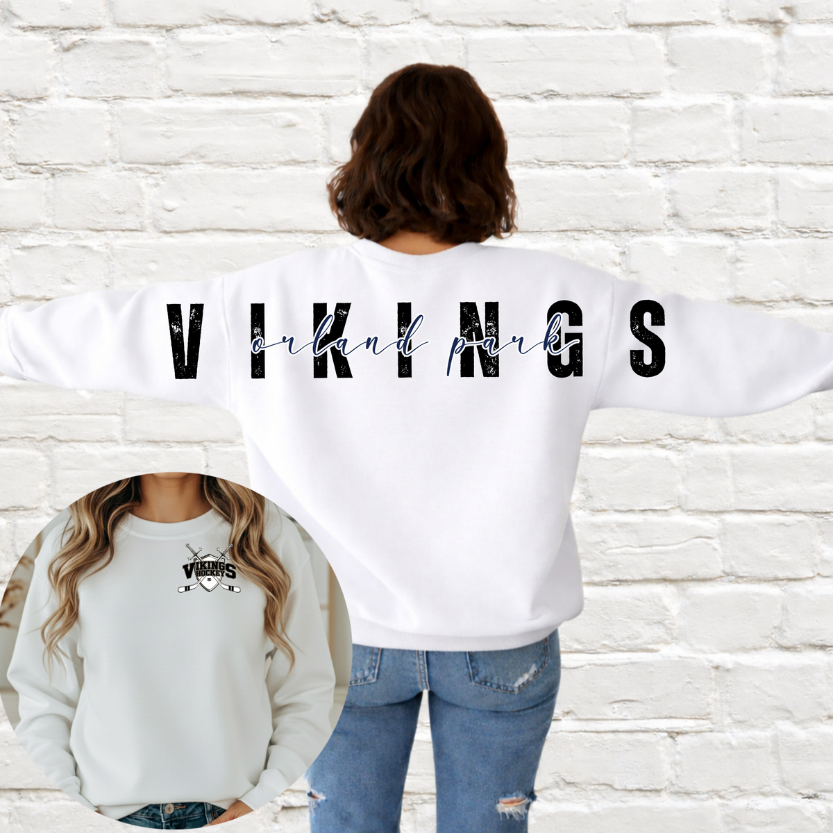 Vikings (Orland Park) Big Back Crewneck