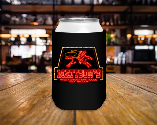 Matteson's Steakhouse Can Cooler
