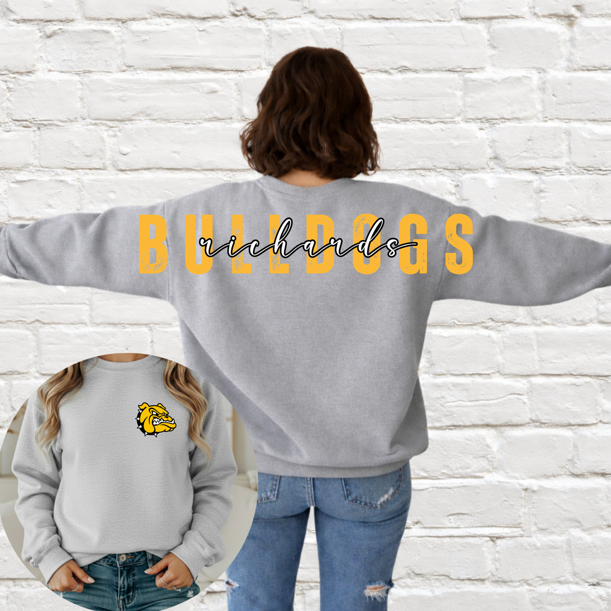Bulldogs (Richards) Big Back Crewneck