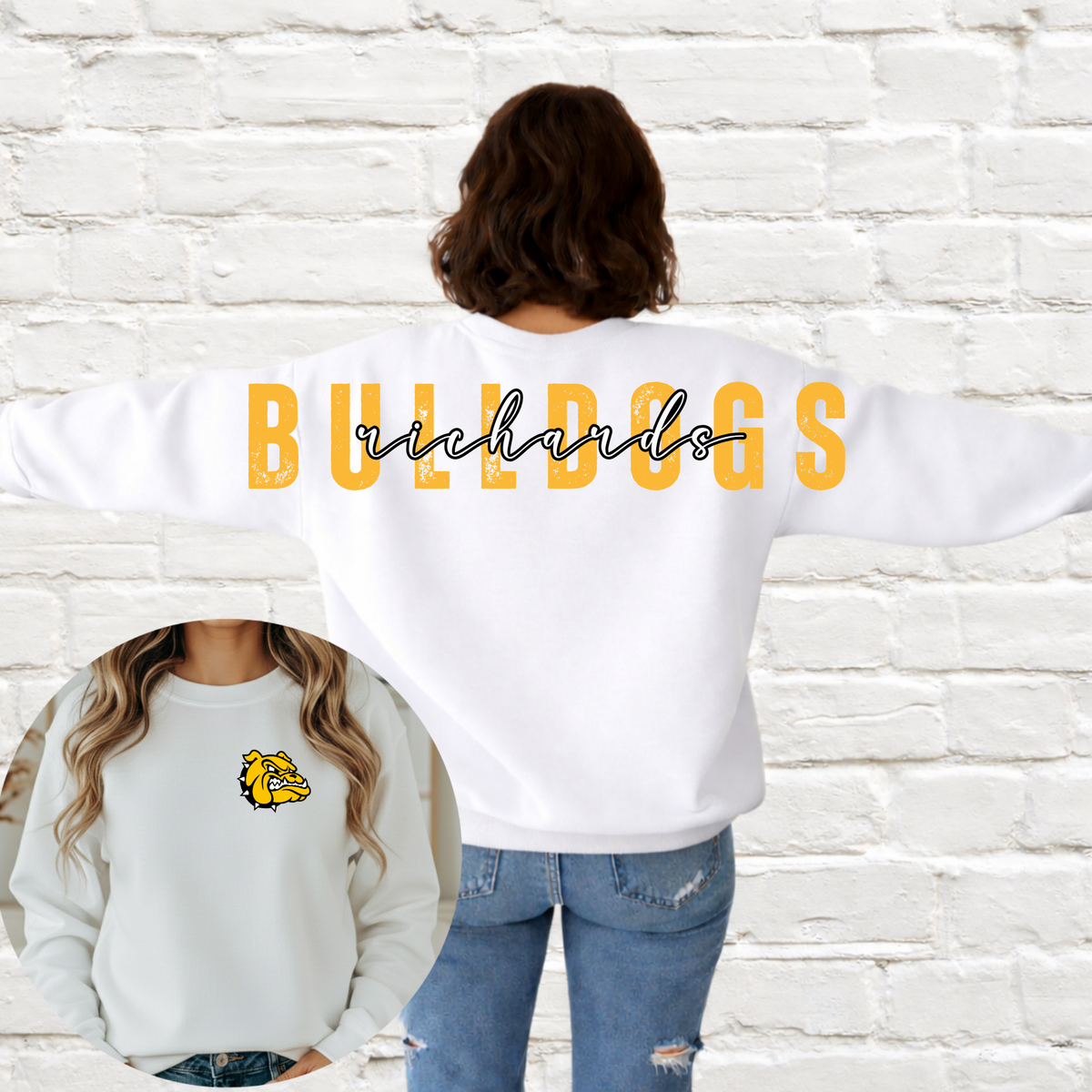 Bulldogs (Richards) Big Back Crewneck