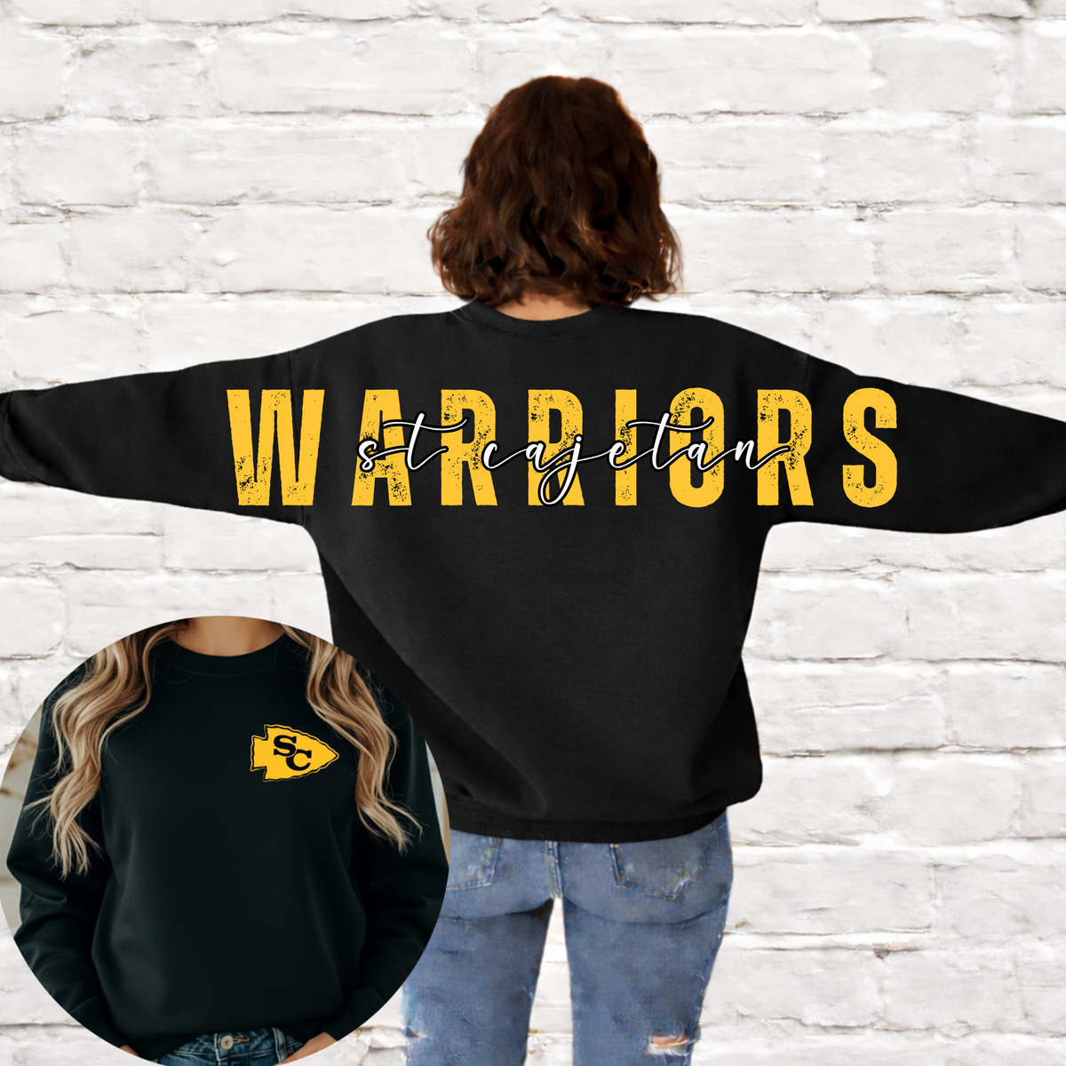 Warriors (St. Cajetan) Big Back Crewneck