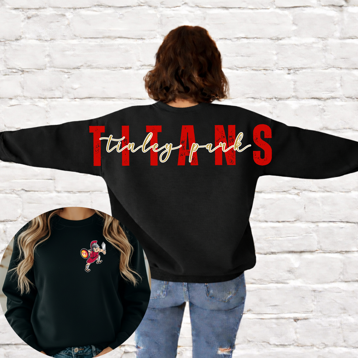 Titans (Tinley Park) Big Back Crewneck