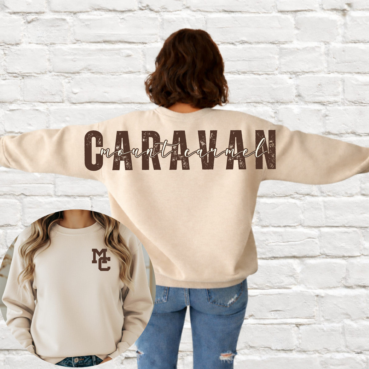 Caravan (Mount Carmel) Big Back Crewneck