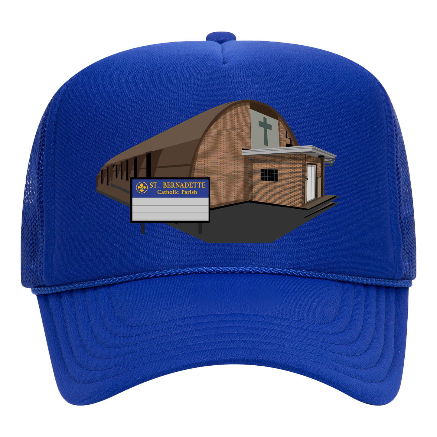 St Bernadette Quonset Hut Hat (with sign)