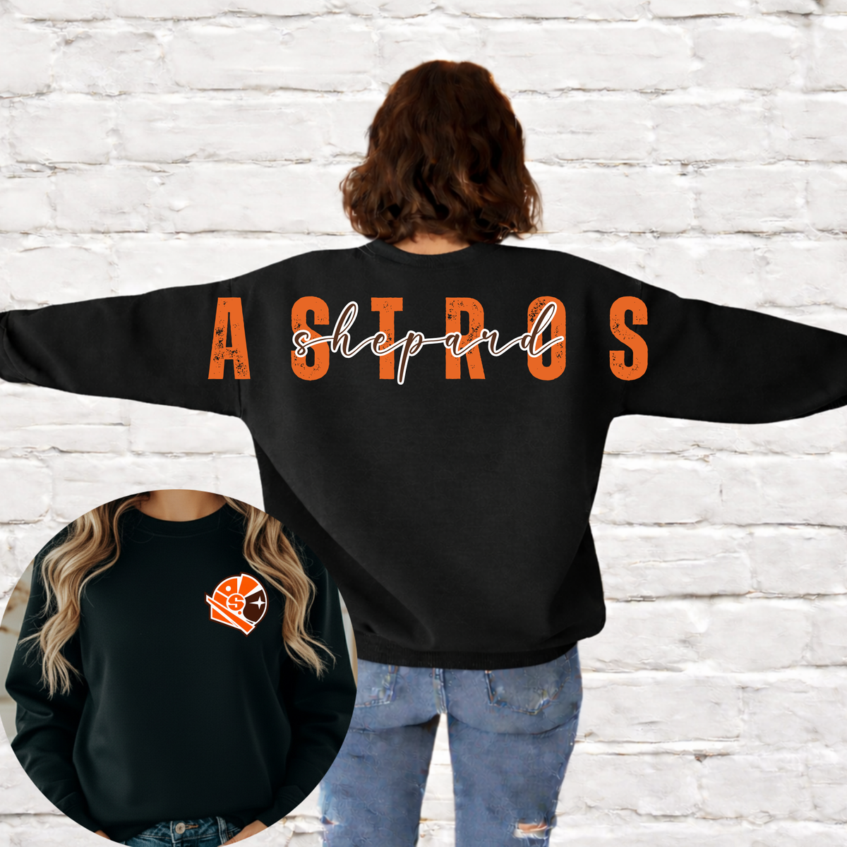 Astros (Shepard) Big Back Crewneck